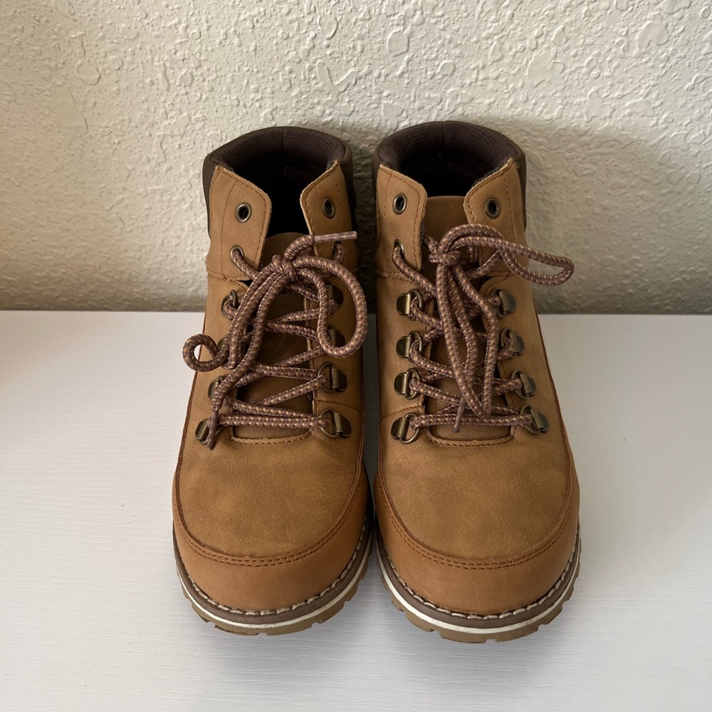 The Children’s Place - Tan Boys Hi-Top Lace Up Boots - Size 3